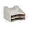 Mind Reader Desktop Organizer, Vertical File Holder, Paper Trays, Office, Plastic, Beige